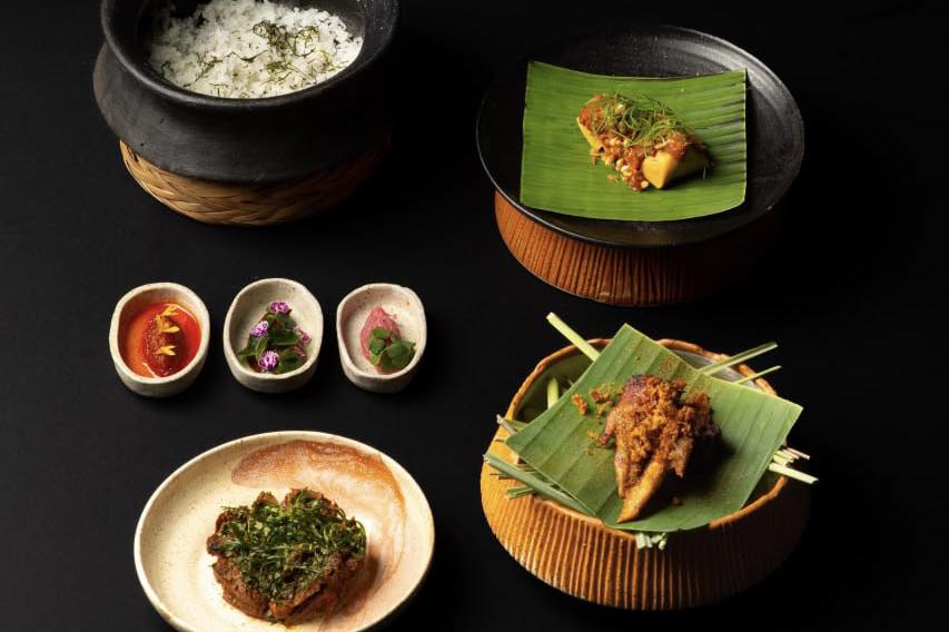 a photo of the degustation menu courtesy of Hapag.